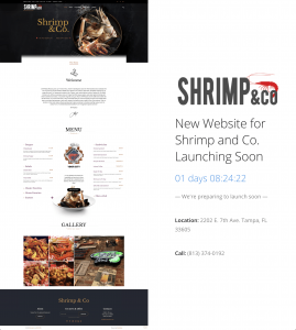 Shrimp and Co New Website Coming soon